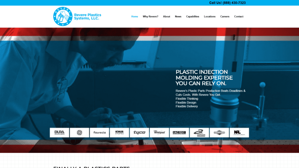 Revere Plastics Systems Zen+ Hosting with Custom Kaizen Efficiency Tracking System