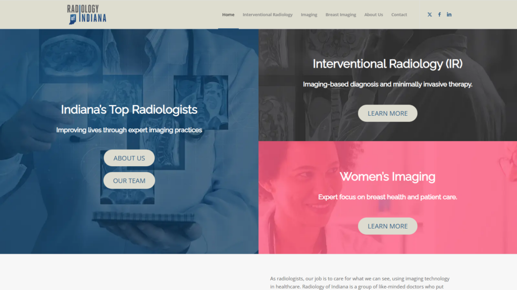 Radiology Of Indiana Gravity Forms, Performance & Ongoing Support